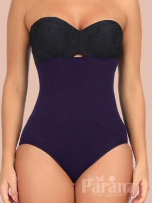 Amazing Dark Purple High Waist Seamless Panty Large Size Close Fit