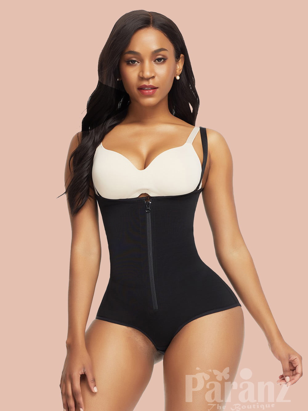 Buy ENAMOR Black Women Blended Under Body Bodysuit Shapewear