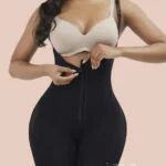 Black High Waist Full Body Shaper Mesh Slimming Legs view