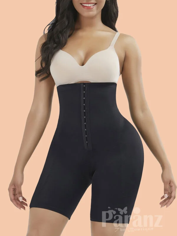 Black High Waist Padded Hip Shapewear Shorts Wholesale Online