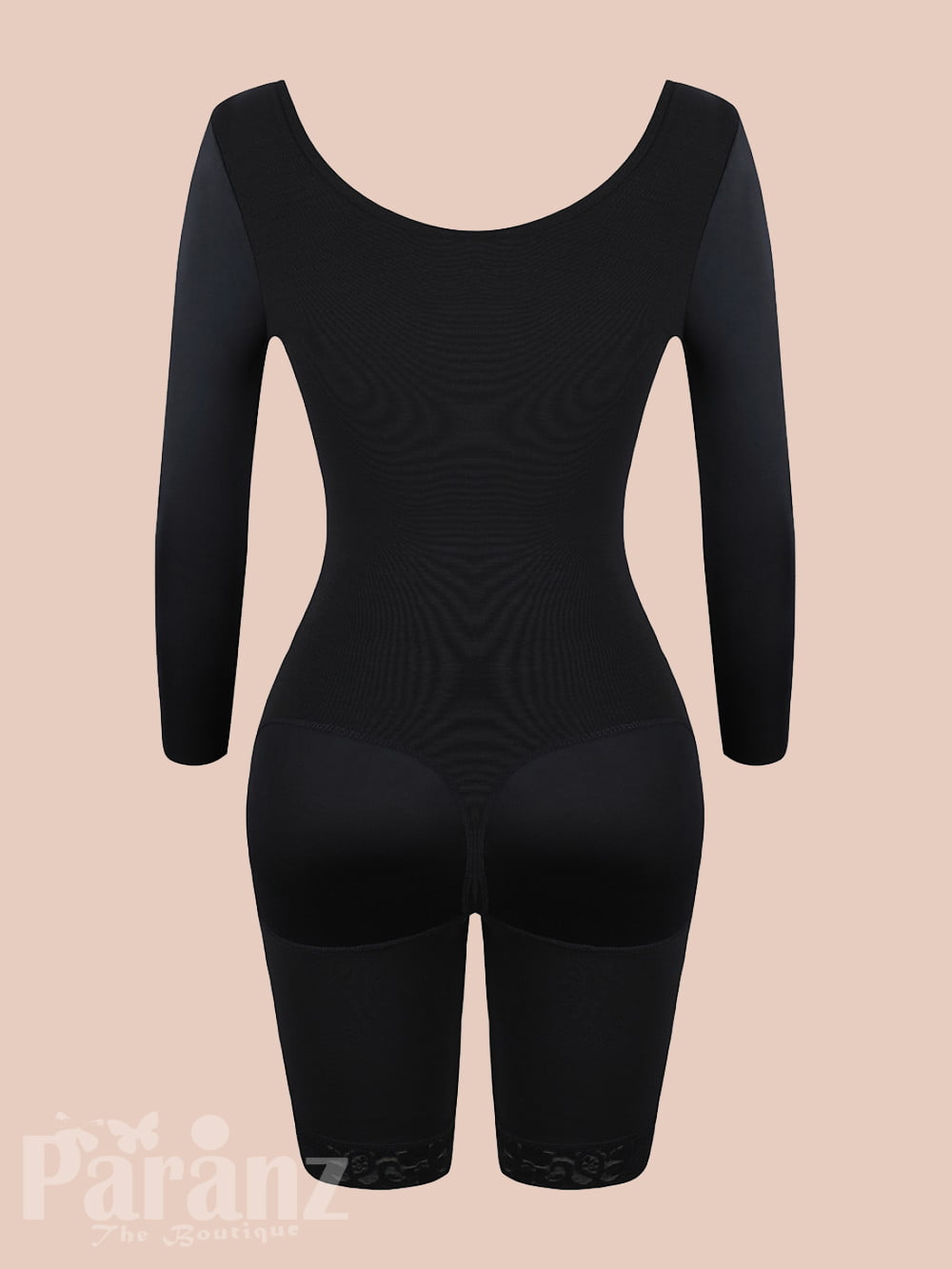 Kvinners ryggløse Shapewear Dyp V-hals Body Shaper for lav rygg kjole black  M 4418, black, M