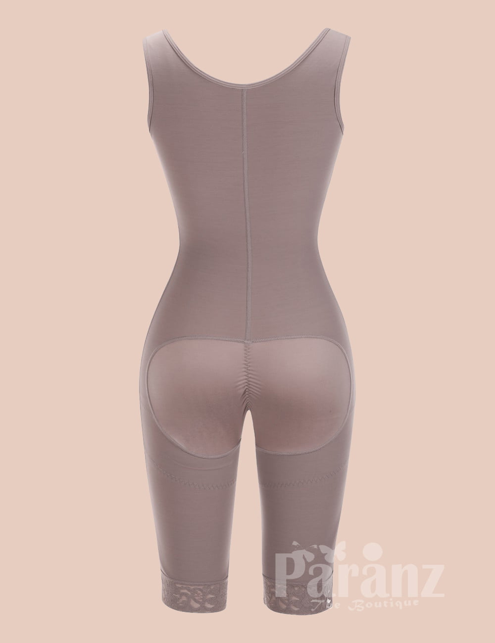 Brown Queen Size Plain Crotchless Bodysuit Unpadded Blood Circulation  Boosting