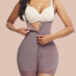 Coffee Color Hourglass Body Shaper Underbust Zipper Slim Waist