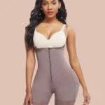 Coffee Color Hourglass Body Shaper Underbust Zipper Slim Waist view