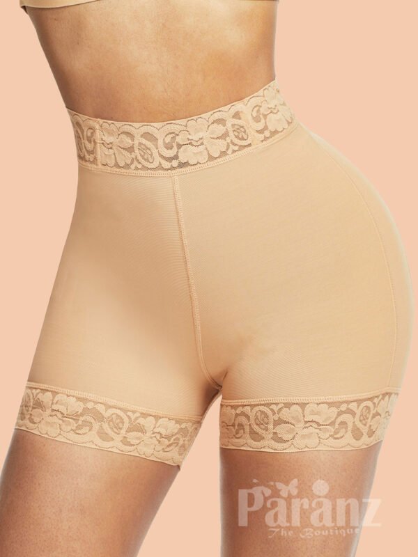 Deep Skin Color Lace Trim Stomach Control Panties Best Selling