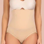 Durable Apricot High Cut Solid Color Plus Size Panty Superior Quality