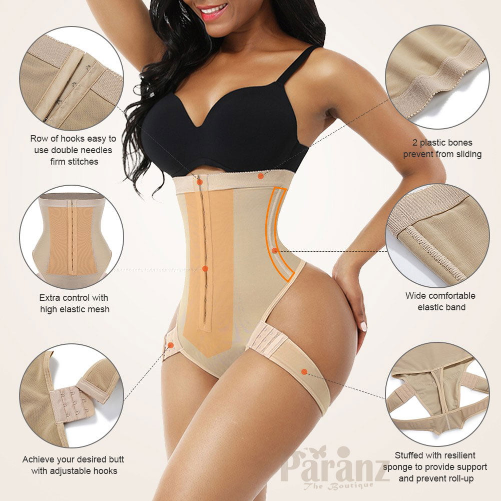 Cinch Me In High Waisted Thong Shapewear - Nude/combo