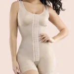 Nude Glue Wide Straps Lace Crotchless Big Size Full Body Shapewear