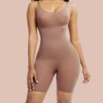 Pretty Skin Color Large Size Full Body Shaper Solid Color Smoothlines