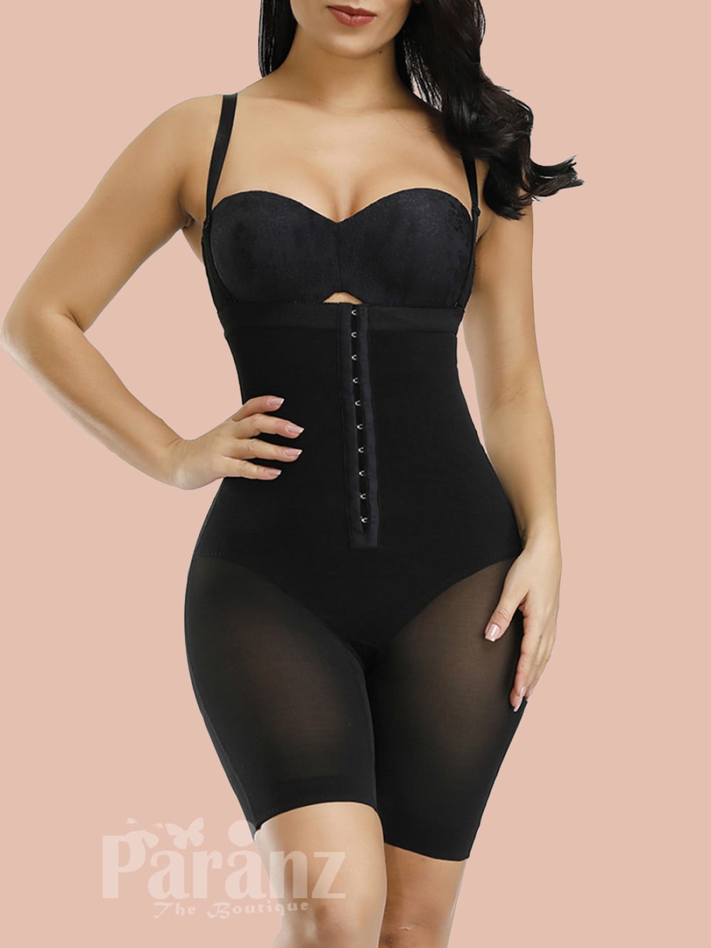 Hooks and Eyes Superfit Full Body Shaper Perfect Curve Slimming Bodysuit 