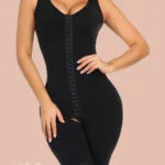 Superfit Black Big Size Floral Lace Bodysuit Wide Straps Hooks Figure Sculpting view