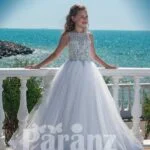 White Tulle Dress with Glitz Bodice