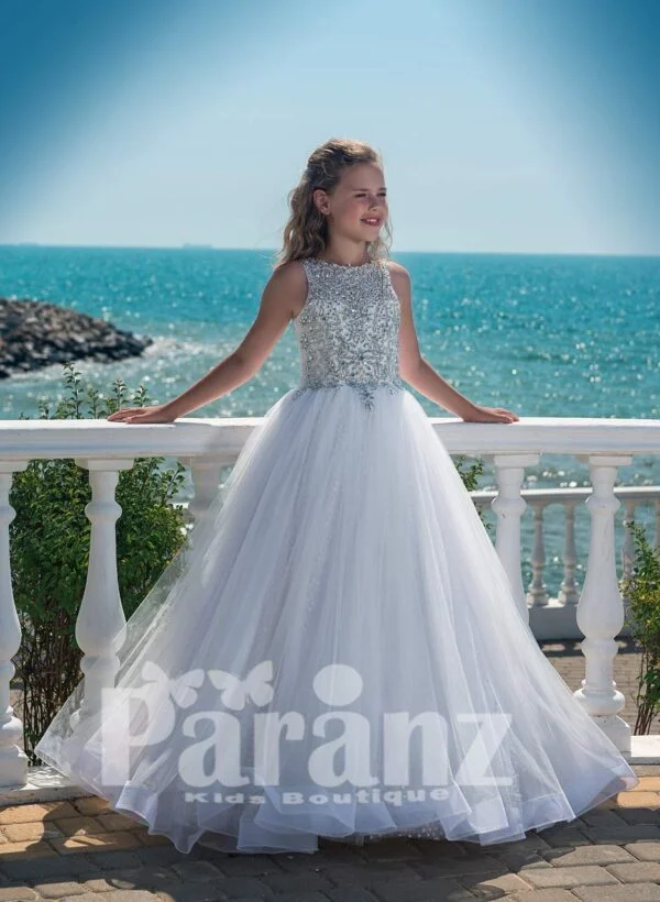 White Tulle Dress with Glitz Bodice