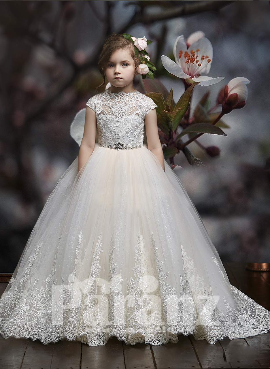 2023 Flower Kids Long Party Dress For Girls Children Costume Lace Princess  Dresses Girl Party Dress