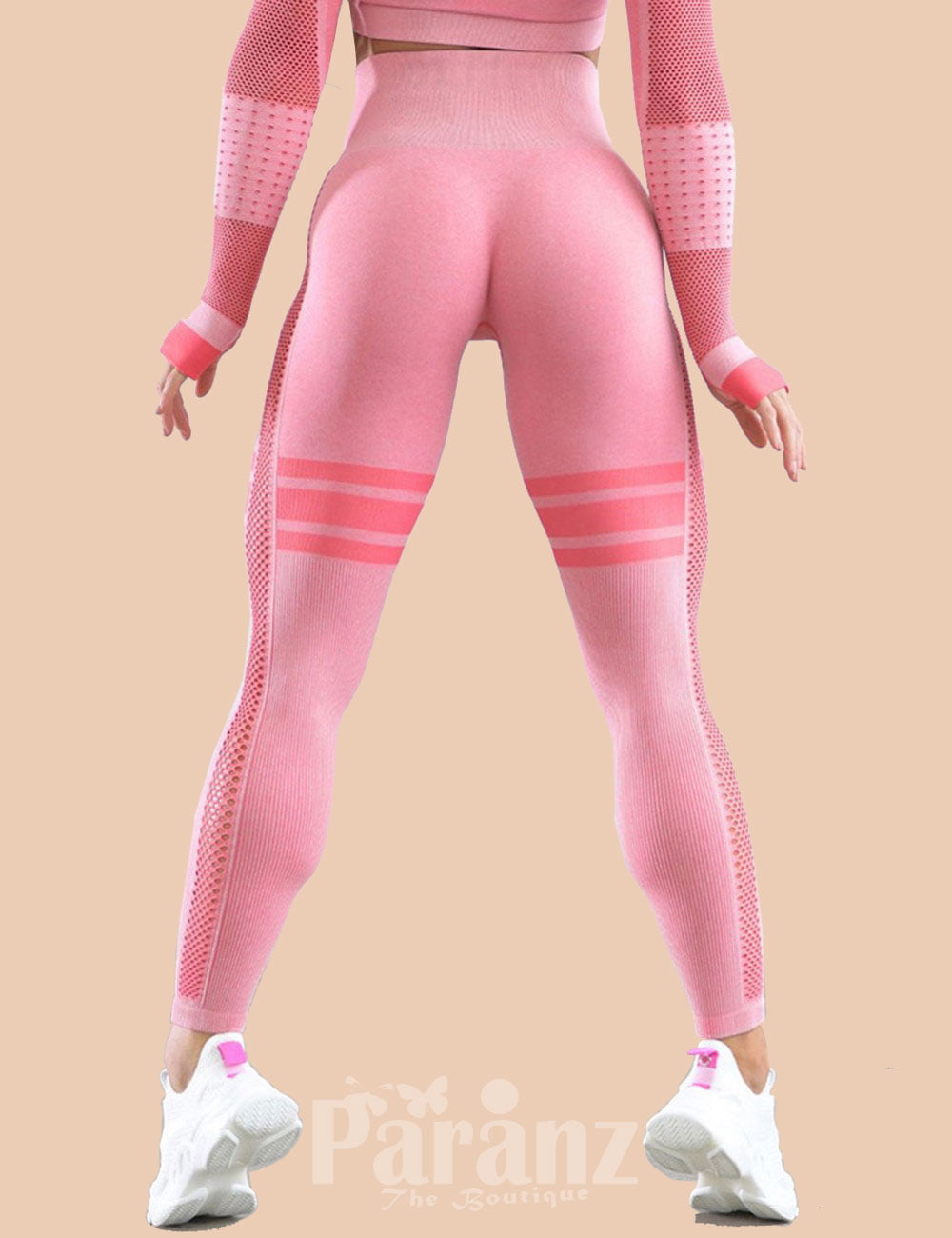 https://paranz.com/wp-content/uploads/2021/12/Light-Pink-Yoga-Leggings-Stripe-Ankle-Length-Mesh-Workout-Active-wear-back-view.jpg