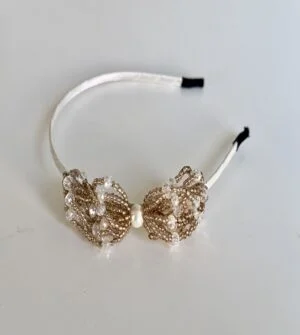 Jeweled Headband Sequined with Crystal Beads